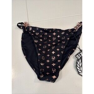 NIP Dixxon Premium Swimwear Gold Digger Bougie Bikini Bottom Size 2X